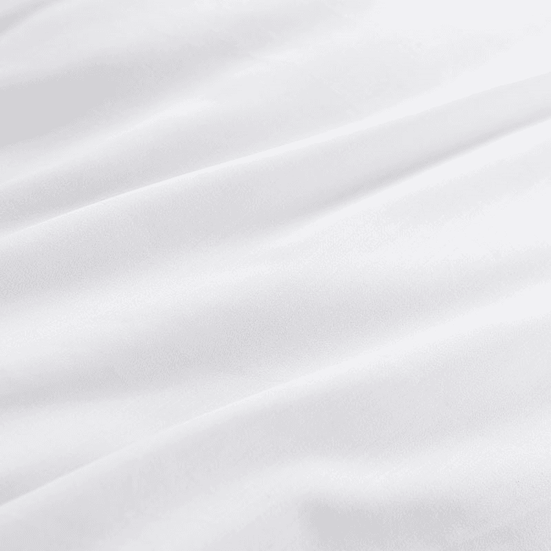 400Tc Cotton Sateen Double Duvet Set, White