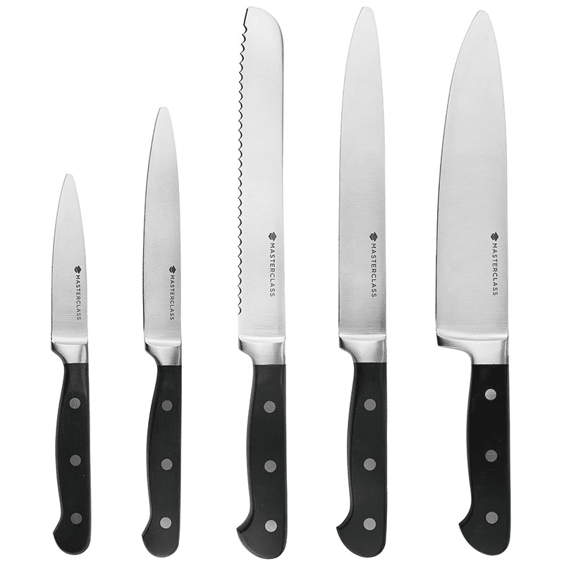 Tipless Knife Block Set, Black
