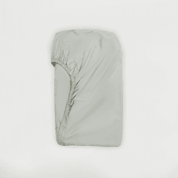 Image showing the The Perfect 300 Thread Count Sateen Fitted Sheet, Double, Sage Green product.