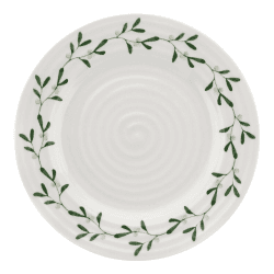 Image showing the Mistletoe Set of 4 Side plates, Dia20cm, White/ Green product.