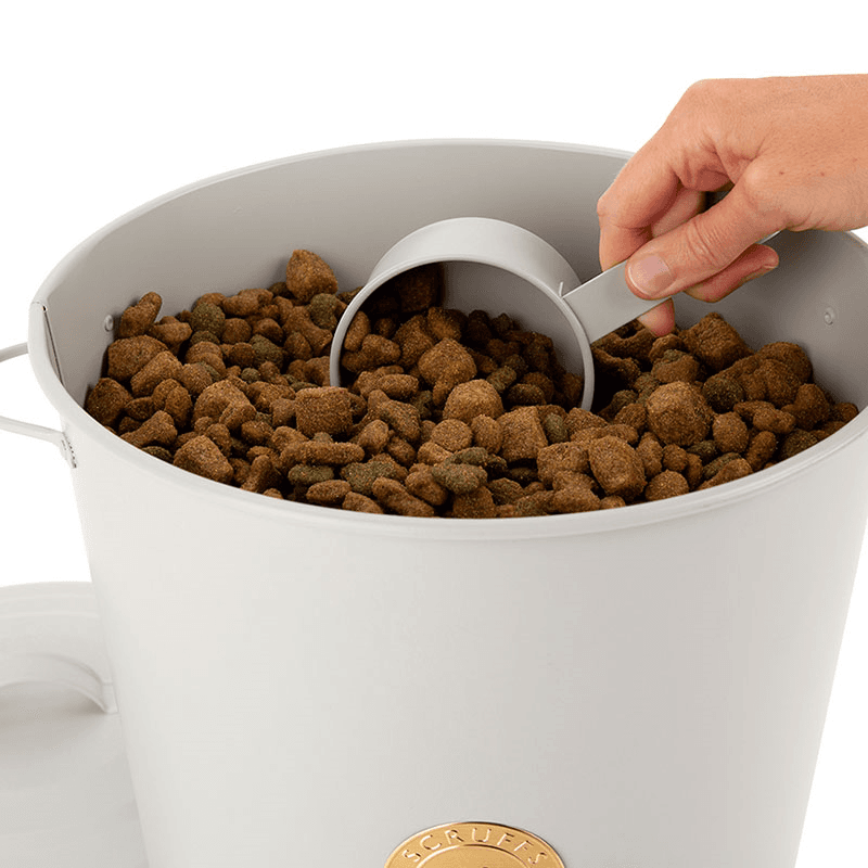 Cantina Pet Food Canister & Scoop, 7L, Light Grey
