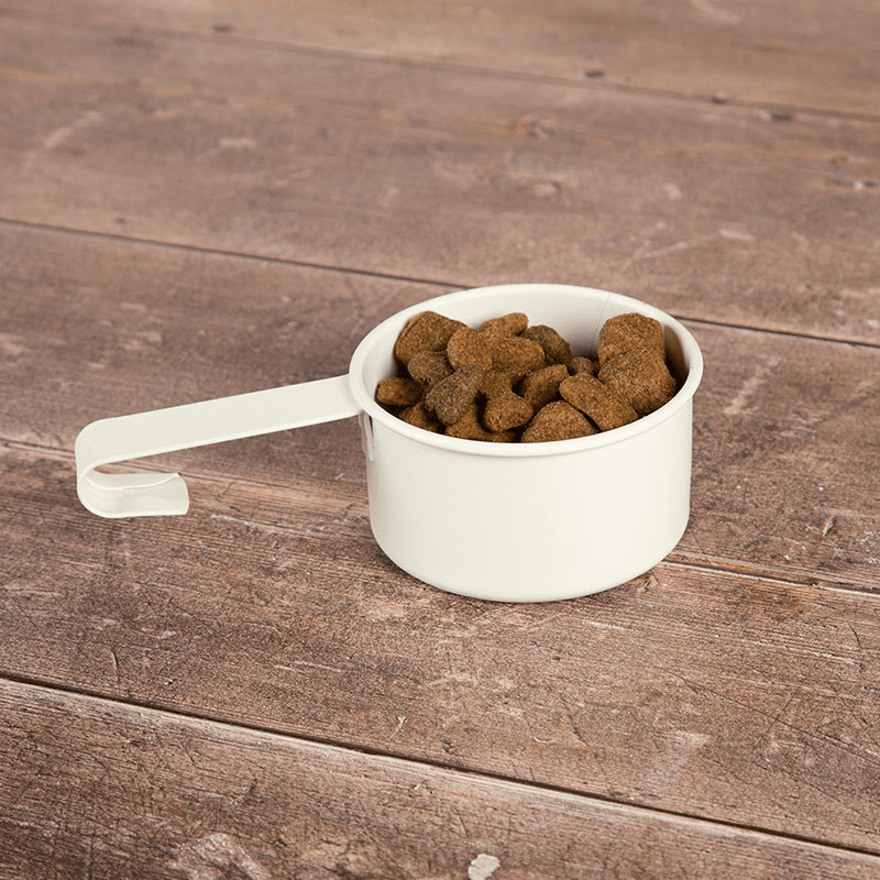Cantina Pet Food Canister & Scoop, 7L, Cream