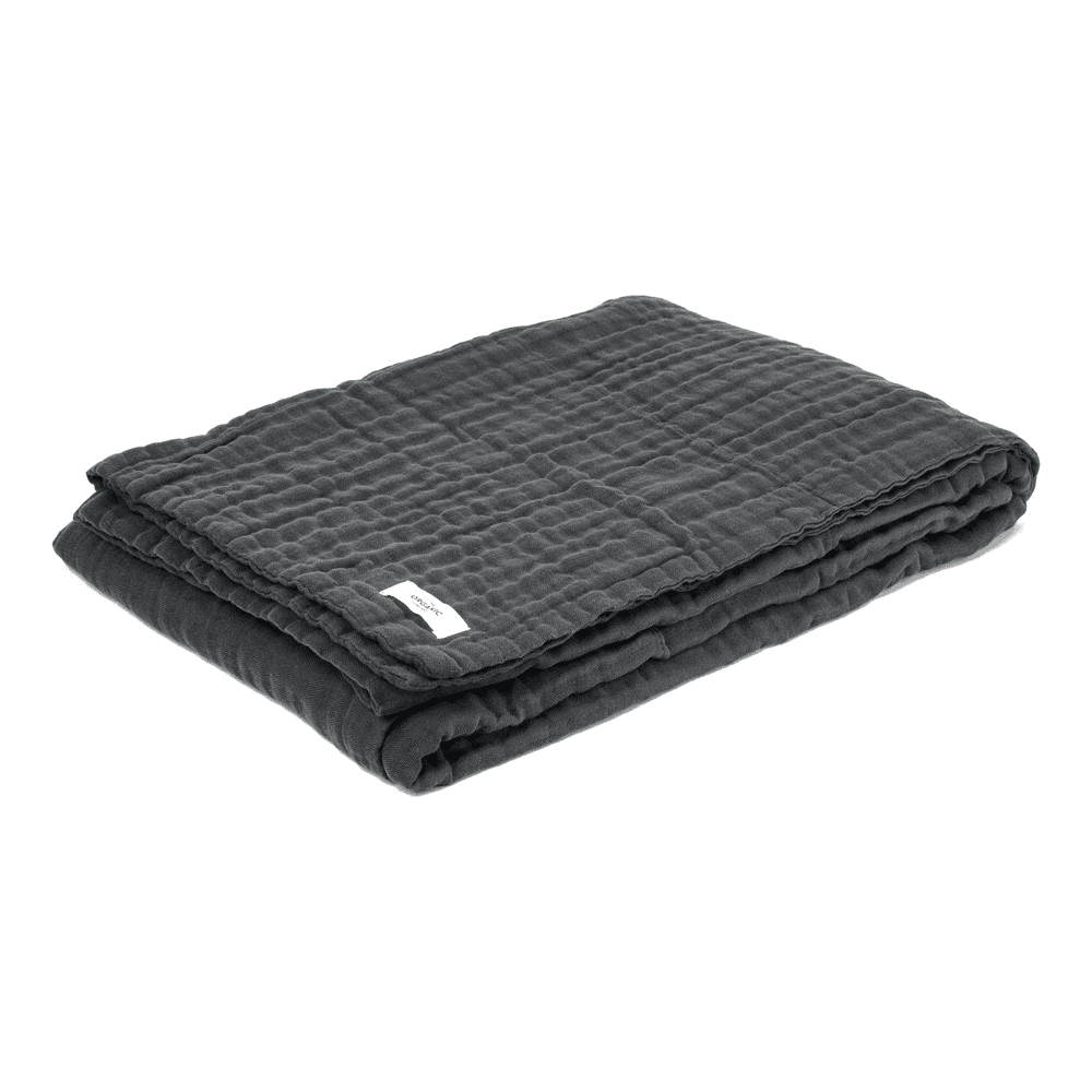 6-layer soft blanket, 200 x 140cm, Dark Grey