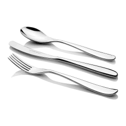 Image showing the Olive 42 piece set, mirror finish stainless steel product.