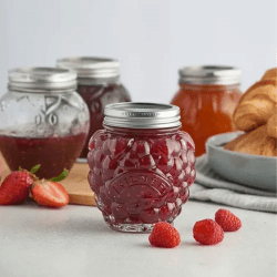 Image showing the Berry Fruit Preserve Jar, H11 x W10 x L10, Clear product.