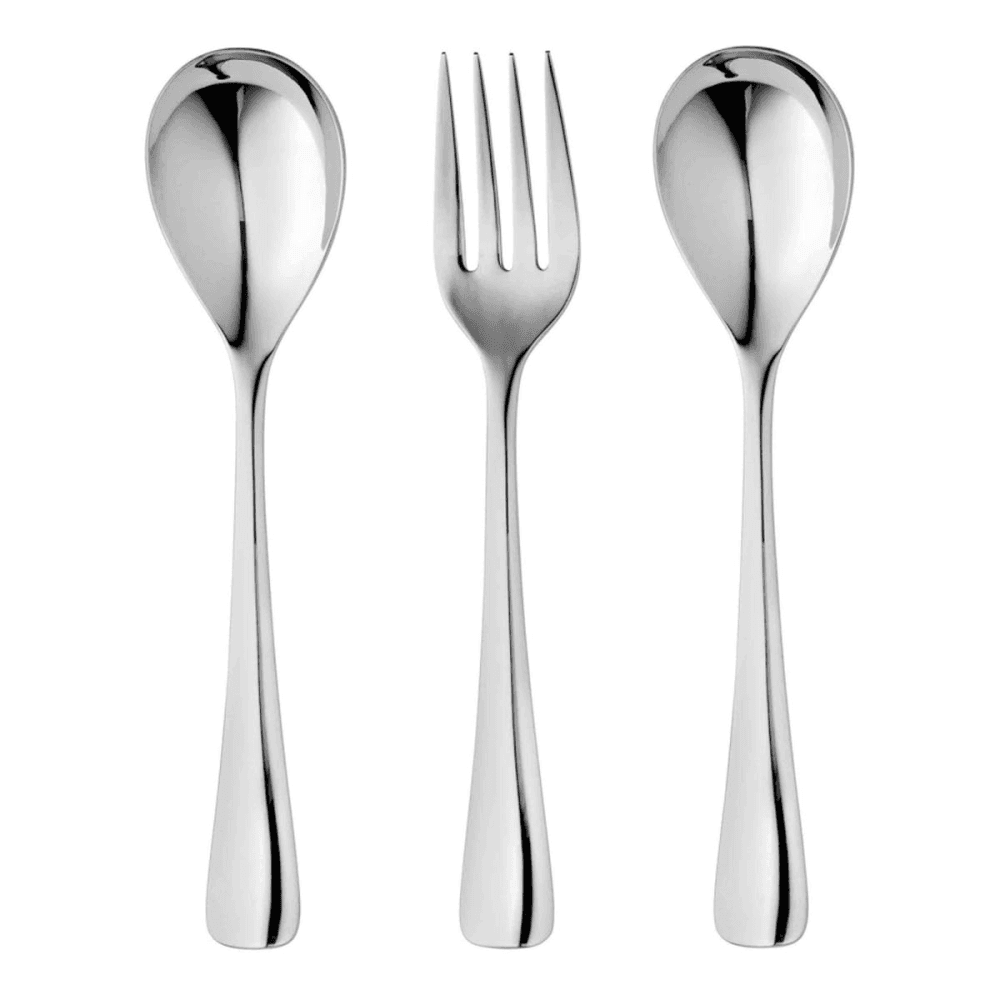 Malvern Bright Serving set 3 piece, Stainless Steel