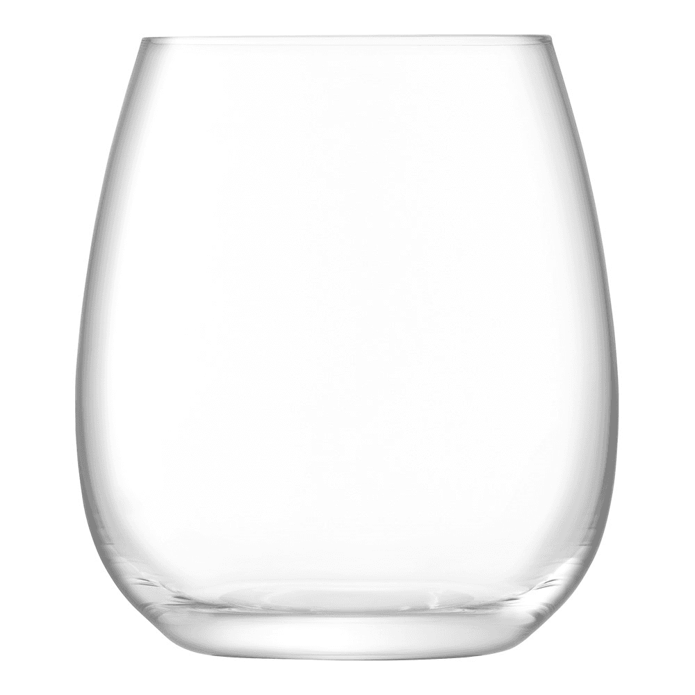 Borough Set of 4 stemless glasses, 455ml, clear