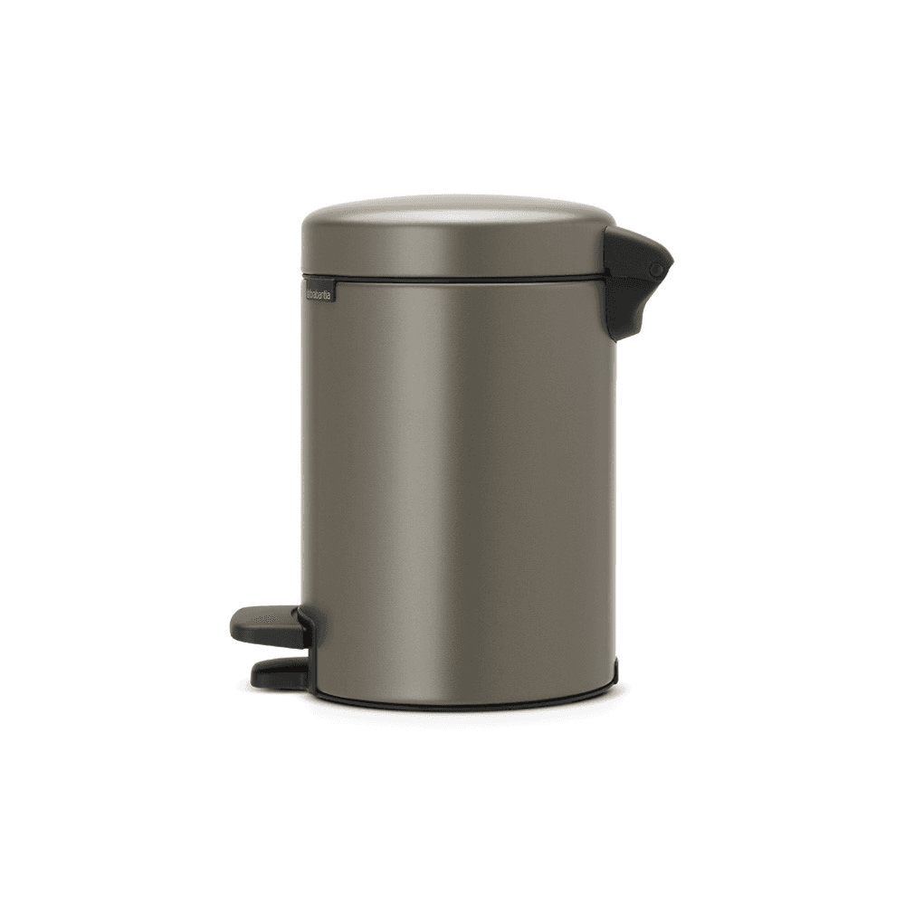 newIcon Pedal bin, 3 litre, Platinum