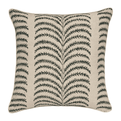 Image showing the Areca Cushion Cover, 56cm x 56cm, Midnight Green product.