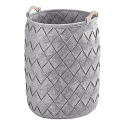 Image showing the Amy Laundry basket, 40 x 60cm, silver product.