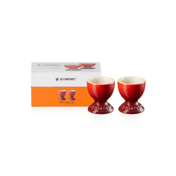 Image showing the Set of 2 Egg Cups, Cerise product.
