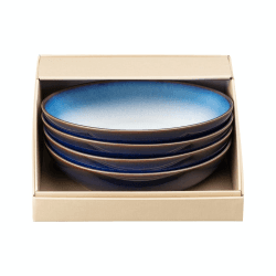 Image showing the Blue Haze 4 piece pasta bowl set, 22cm product.