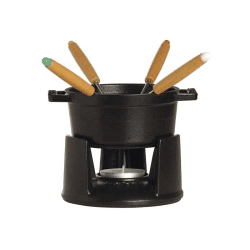 Image showing the Mini fondue set, 10cm, Black product.