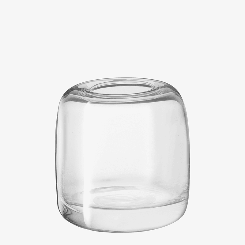 Melt Vase, H15cm, Clear