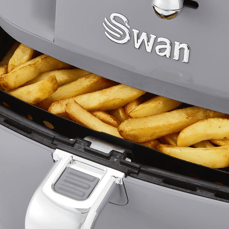 Retro Air Fryer, 6L, Grey