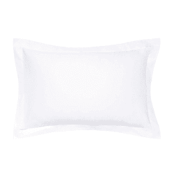 Image showing the Bob Plain Dye Oxford Pillowcase, White product.