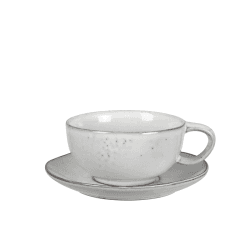 Image showing the Nordic Sand Tea Cup & Saucer, 250ml, Natural product.