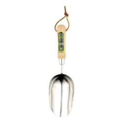 Image showing the Soil scoop, H33.5 x W9cm, Natural/Silver product.