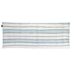 Image showing the Buff Bench Seat Pad, 110 x 45cm, Olive & Blue product.