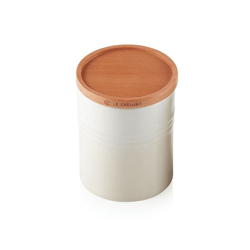 Stoneware Medium storage jar, 10 x 12cm - 540ml, Meringue