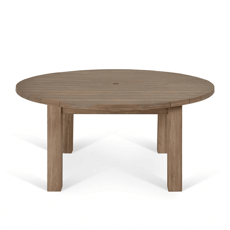 Porthallow Round Dining Table, D160cm, Natural