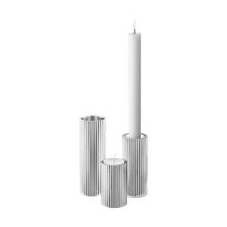 Image showing the Bernadotte 3 Piece Candleholder, Stainless Steel product.