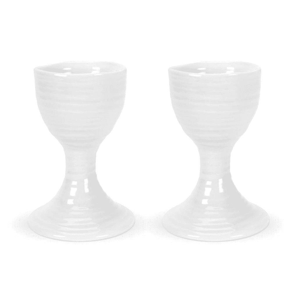 Ceramics Pair of egg cups, 9cm, White