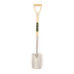 Image showing the Treaded border spade, H101 x W14.5cm, Green/Silver product.