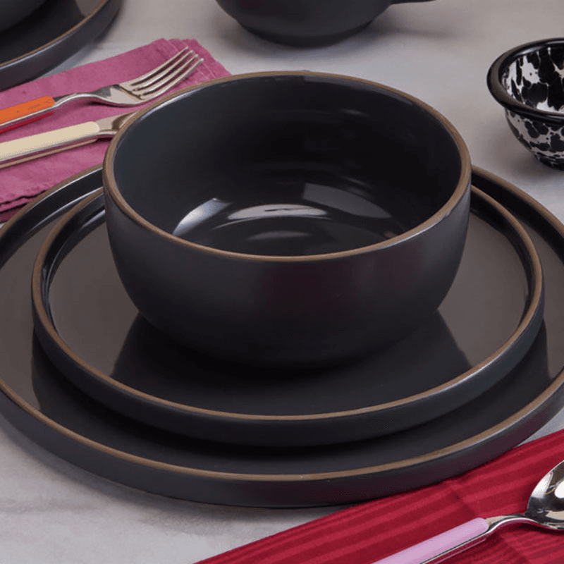 Set of 4 Soup Bowls, 15cm, Char