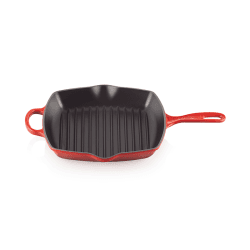Image showing the Signature Cast Iron Square grillit, 26cm, Cerise product.