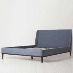 Image showing the Bed 02 Linen King Size Frame, Midnight product.