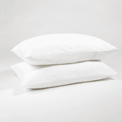 Image showing the The Original 300 Thread Count Sateen Pair of Pillowcases, Standard, White product.