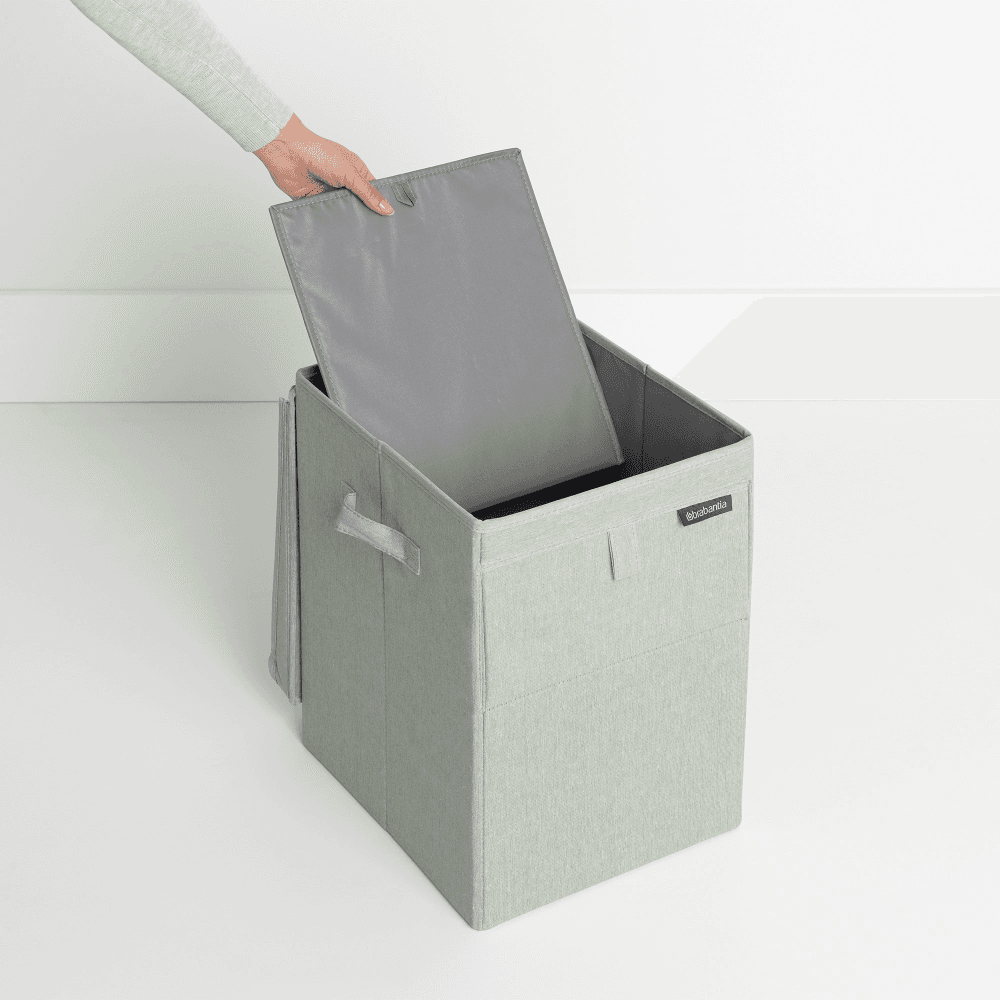 Stackable laundry box, 35 litre, Green