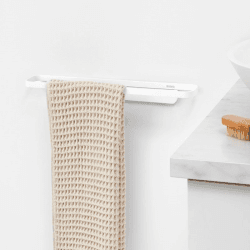 Image showing the MindSet Towel Rail, Mineral Fresh White product.