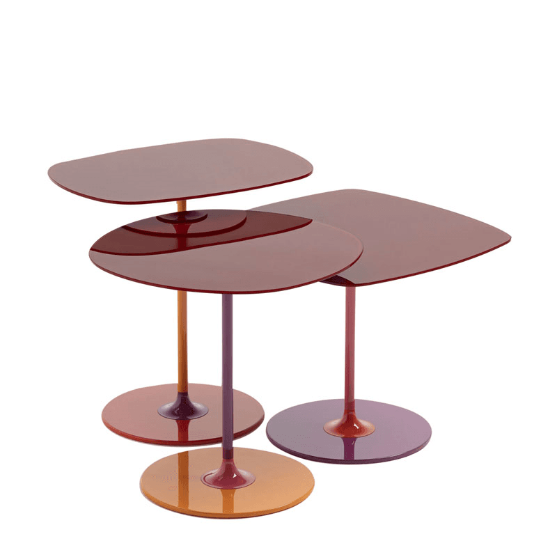 Piero Lissoni 2021 Thierry Table, Burgundy