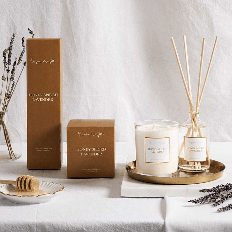Honey Spiced Lavender Candle