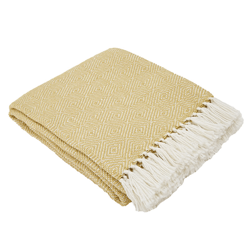 Diamond Blanket, 250cm x 130cm, Gooseberry
