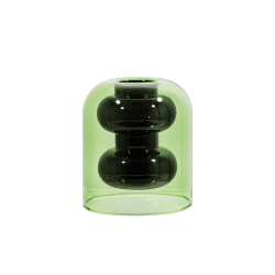 Image showing the Bump Short Vase, H12.5cm, Black product.