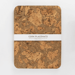 Image showing the Cork Set of 4 Placemats, W30 x L40cm, Natural product.