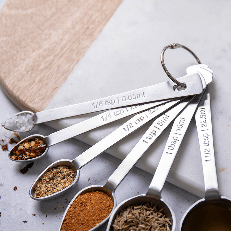Measuring Spoon 6 Piece Set, 11 cm, Stainless Steel