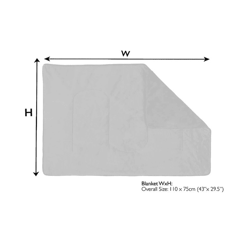 Kensington Pet Blanket, 110 x 75cm, Grey