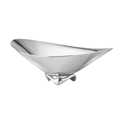 Image showing the Henning Koppel Wave bowl, H12.5 x D31cm, Silver product.