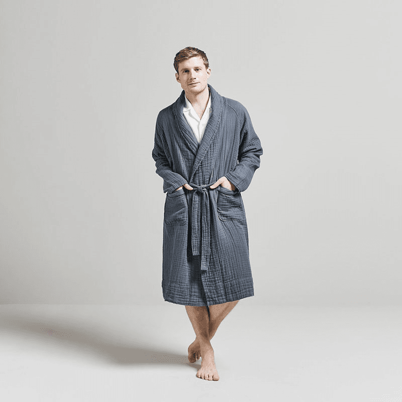 The Dream Cotton Robe, Extra Large, Ink