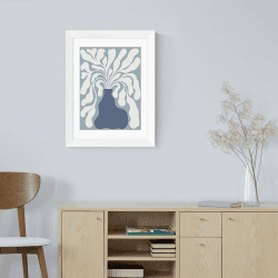Image showing the Alisa Galitsyna Modern Plant IV Framed Art Print, Blue product.