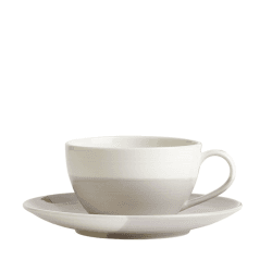 Image showing the Coffee Studio Cappuccino cup and saucer, 27.5cl, Grey product.