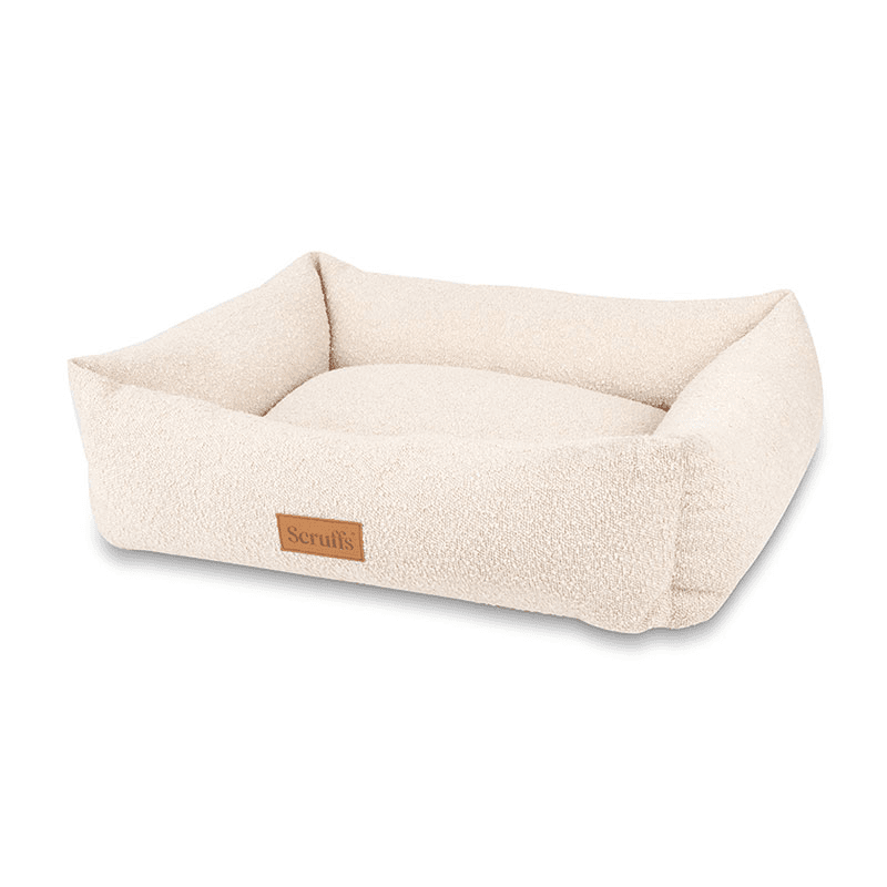 Luxury Boucle Box Bed, 75 x 60cm, Ivory