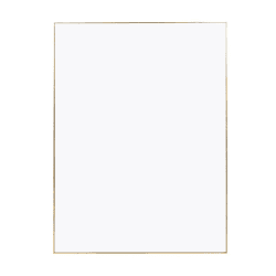 Image showing the Fine Rectanular Rectangular Mirror, 100cm, Gold product.