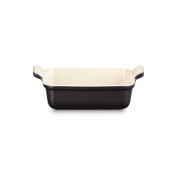 Image showing the Stoneware Rectangular Dish - 19cm; Satin Black product.