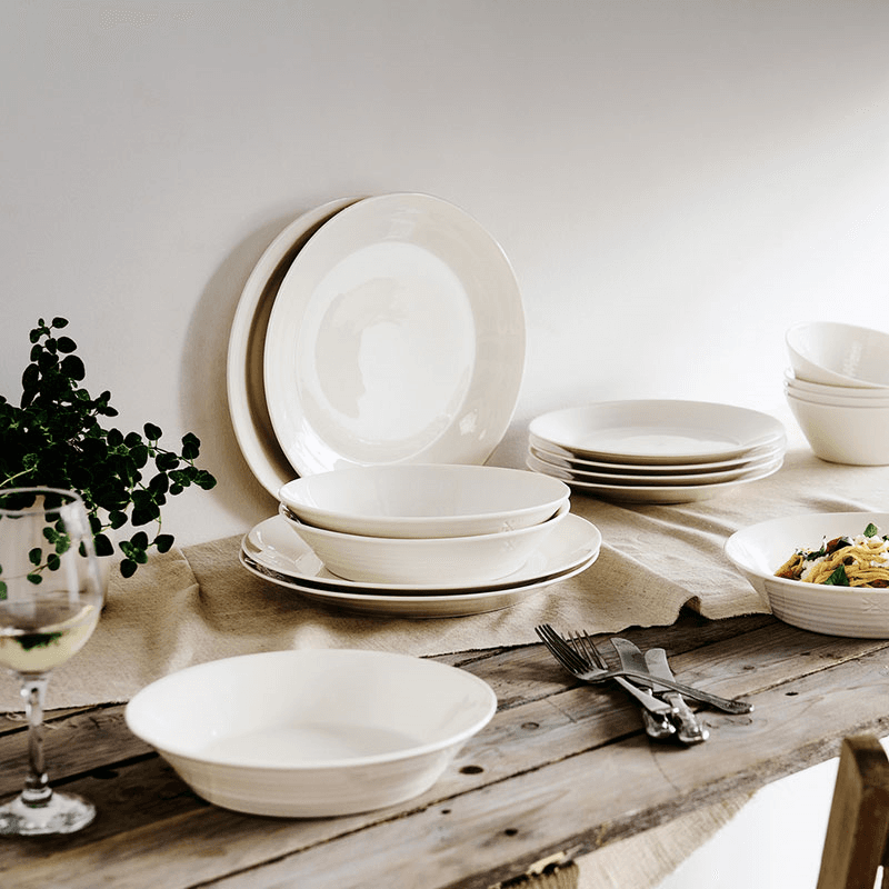 Pure 16 Piece Dinnerware Set, White