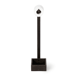 Image showing the Mezza Freestanding loo roll holder, H60 x W20 x D15cm, Dark Brown product.